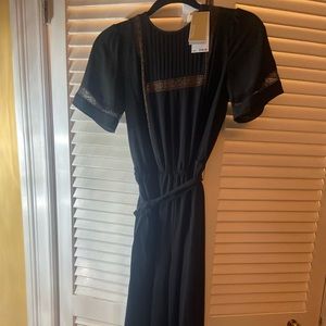 Michael Kors brand new crepe black jumpsuit